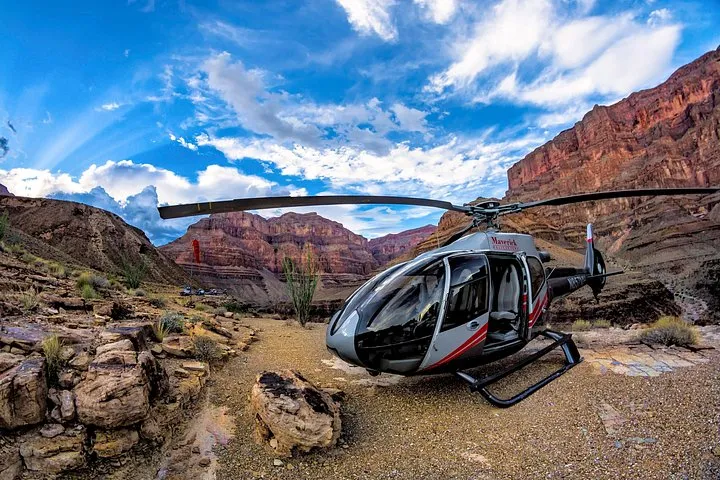 Deepest landing, Strip flyover on a Grand Canyon tour from Las Vegas, Nevada