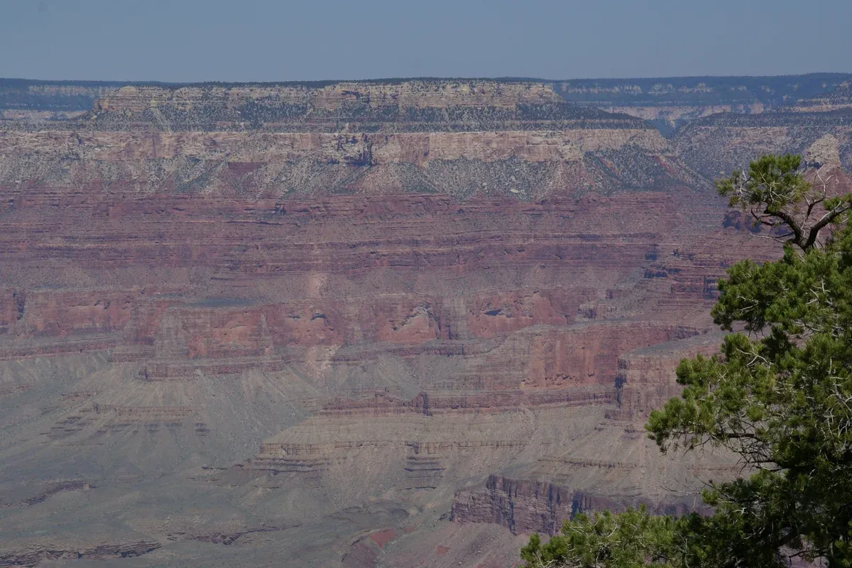 View from Yavapai Point, a stop on a Grand Canyon tour from Las Vegas, Grand Canyon South Rim, Arizona.